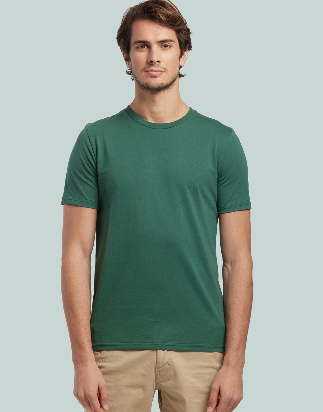 T-shirt homme coton bio personnalisable Descartes Vert