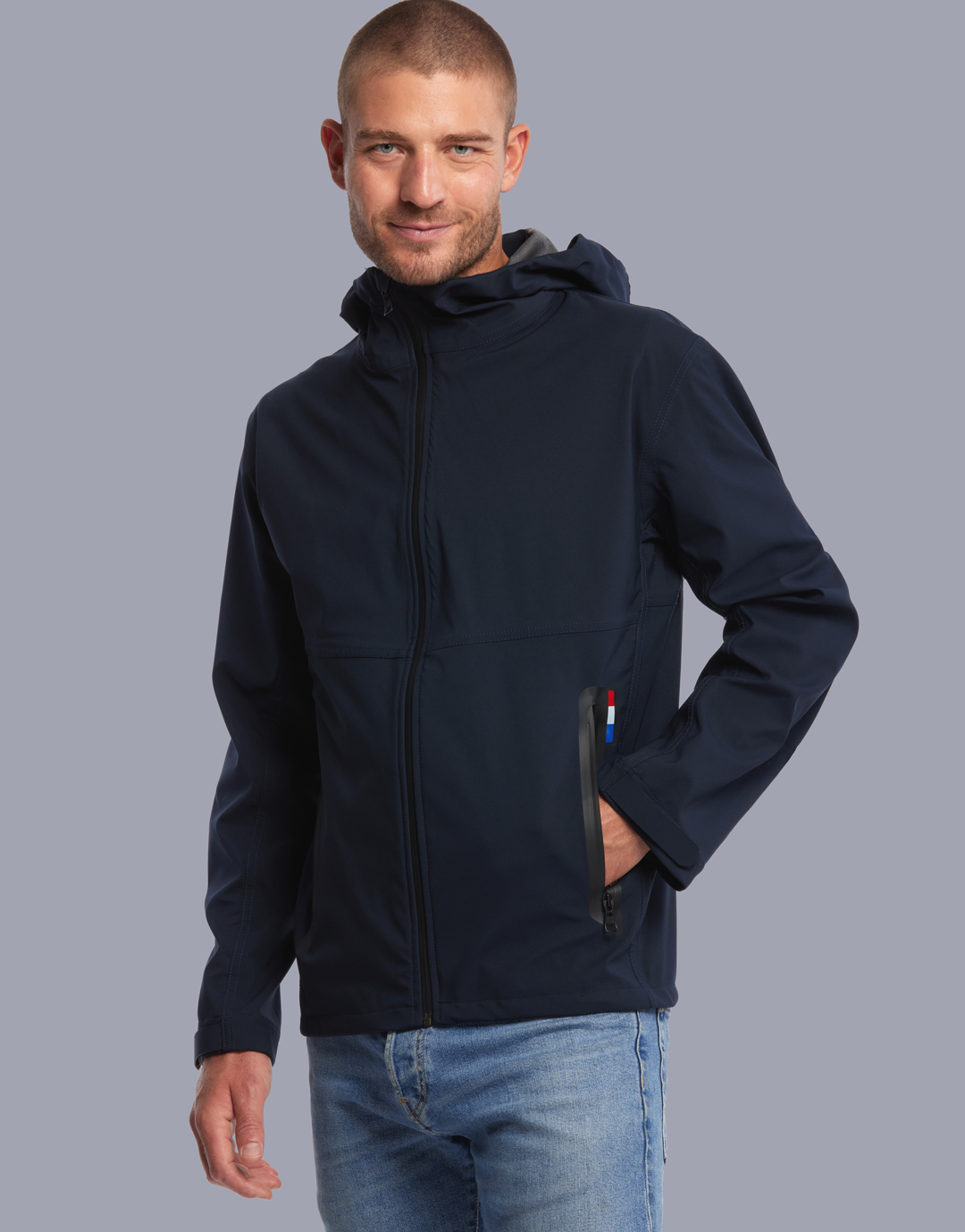 Blouson coupe-vent personnalisable Ventoux Marine