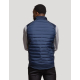 Bodywarmer homme vue dos coloris bleu marine sans manches col montant surface uniforme sans marquage visible