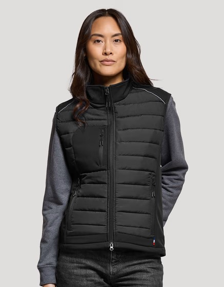 Bodywarmer femme personnalisable Morzine Noir