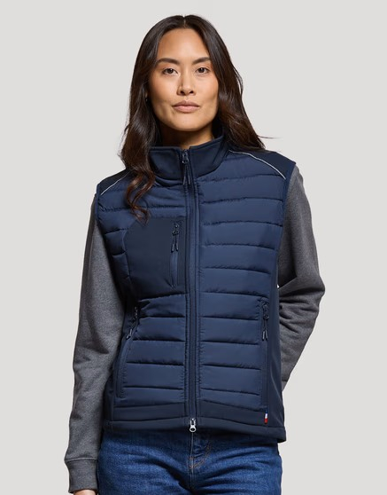 Bodywarmer femme personnalisable Morzine Marine