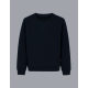 Sweat unisexe à plat vue face coloris bleu marine surface uniforme sans marquage visible Sweat unisexe à plat vue face coloris bleu marine surface uniforme sans marquage visible