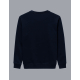 Sweat unisexe à plat vue dos coloris bleu marine surface uniforme sans marquage visible Sweat unisexe à plat vue dos coloris bleu marine surface uniforme sans marquage visible