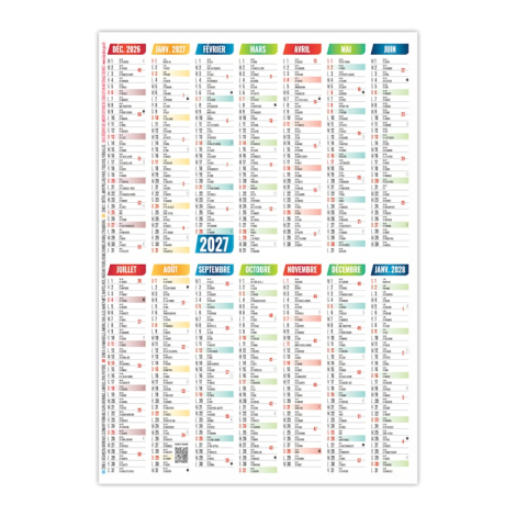 Calendrier de poche personnalisable - JEAN
