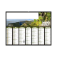 Vue verso du calendrier publicitaire Aymeric avec photos viticoles et bandeau blanc