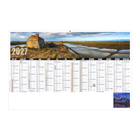 Calendrier bancaire personnalisable - Libre choix