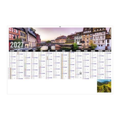Calendrier bancaire personnalisable - Libre choix