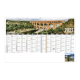  Calendrier illustré de paysages français, format horizontal avec zone de marquage.