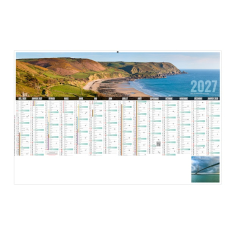 Calendrier bancaire personnalisable - Libre choix