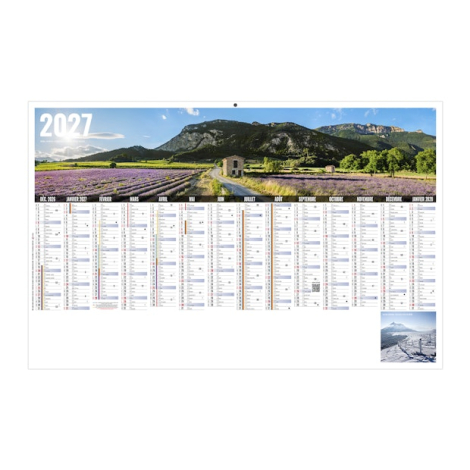 Calendrier bancaire personnalisable - Libre choix
