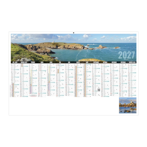 Calendrier bancaire personnalisable - Libre choix