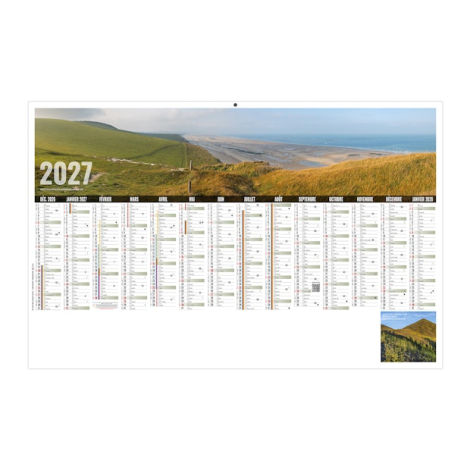Calendrier bancaire personnalisable - Libre choix