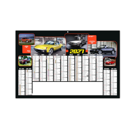 Calendrier bancaire personnalisable Jacky
