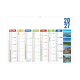 Calendrier Alexandre 2027 recto avec visuel vertical coloré