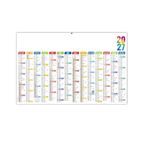 Calendrier bancaire personnalisable - Casimir
