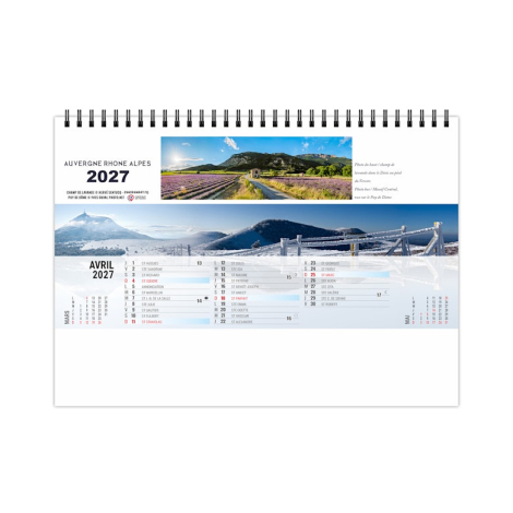 Chevalet standard personnalisable 13 feuillets - Grand angle