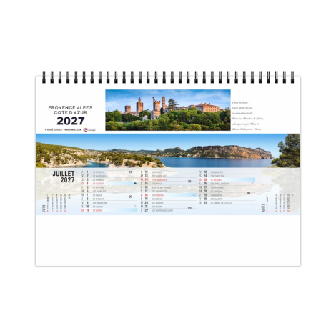 Chevalet standard personnalisable 13 feuillets - Grand angle