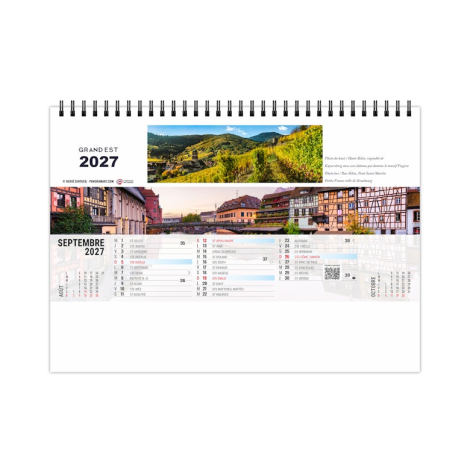 Chevalet standard personnalisable 13 feuillets - Grand angle