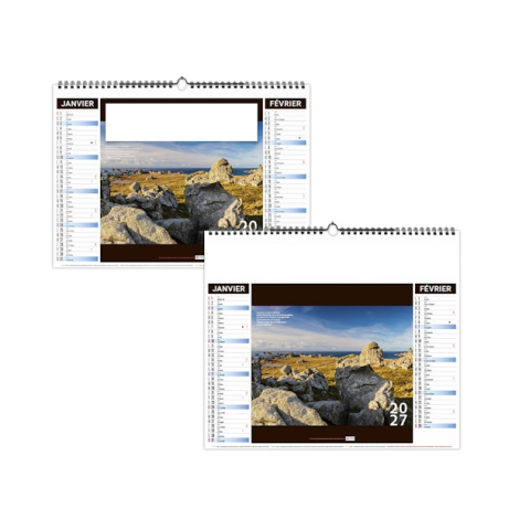 Calendrier illustré publicitaire - ECO