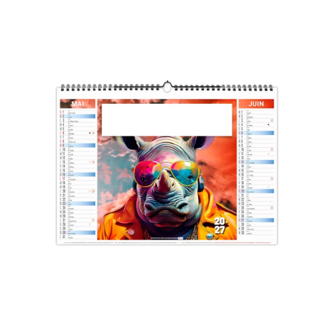 Calendrier illustré publicitaire - ECO