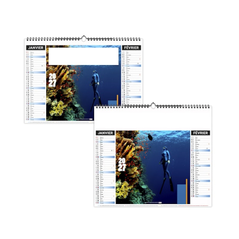 Calendrier illustré publicitaire - ECO