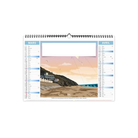 Calendrier illustré publicitaire - ECO
