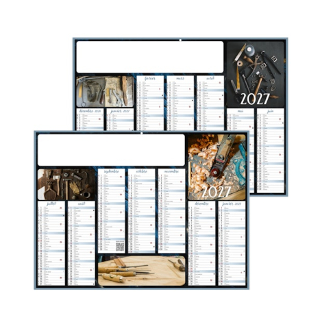 Calendrier bancaire publicitaire Artisanal 2027