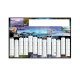 Calendrier bancaire illustré de sites thermaux, cascades, montagnes et paysages aquatiques avec les douze mois de 2027.