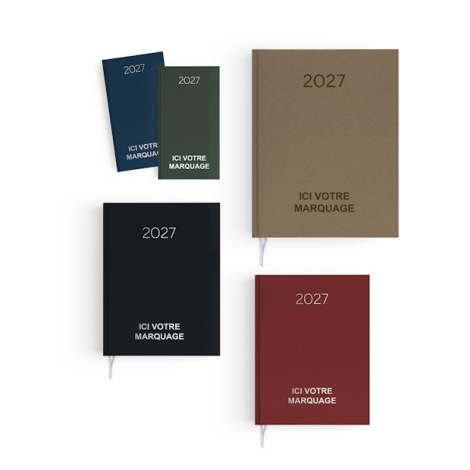 Agenda personnalisable 3 formats - Naturel