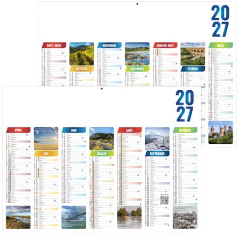 Calendrier scolaire publicitaire - Émilien