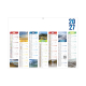 Verso du calendrier scolaire avec les mois de décembre 2026 à juin 2027, photographies de paysages et large zone de marquage bla