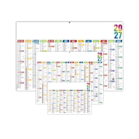 Calendrier scolaire personnalisable maxi - Casimir
