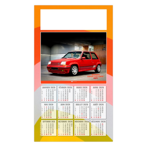 Calendrier 2027 personnalisable 1 vue - Yann