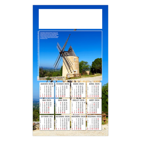 Calendrier plaque 1 vue personnalisable - Stéphane
