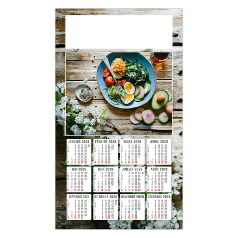 Calendrier publicitaire sur plaque 1 vue - Diet