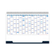 Calendrier chevalet publicitaire présentant le planning annuel complet 2027 sur fond blanc.