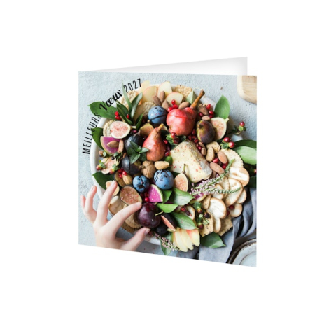 Carte de vœux personnalisable - Cooking