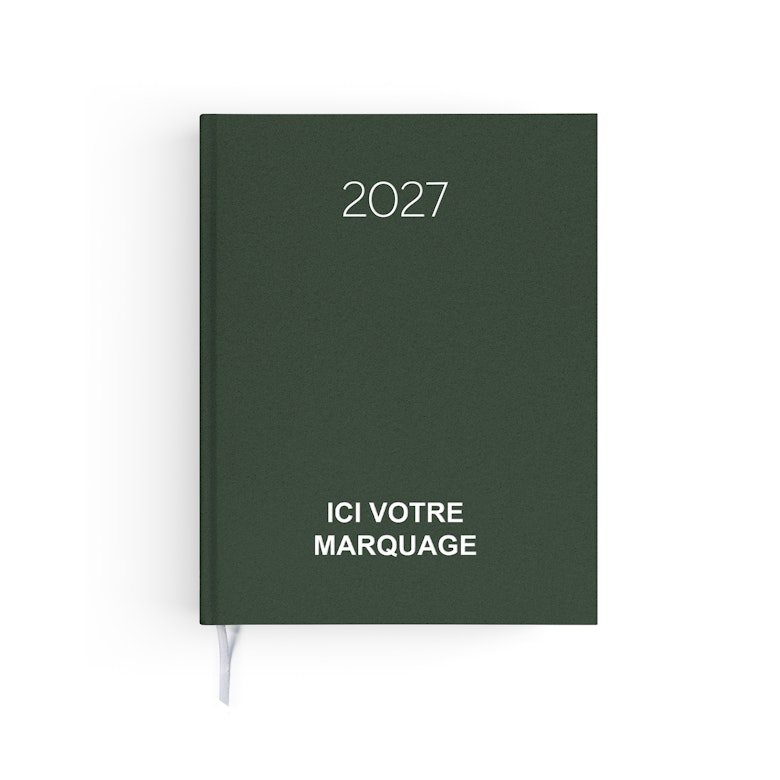 Agenda personnalisable 3 formats - Naturel kaki