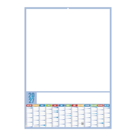 Calendrier bancaire XXL effaçable publicitaire - Ardoise