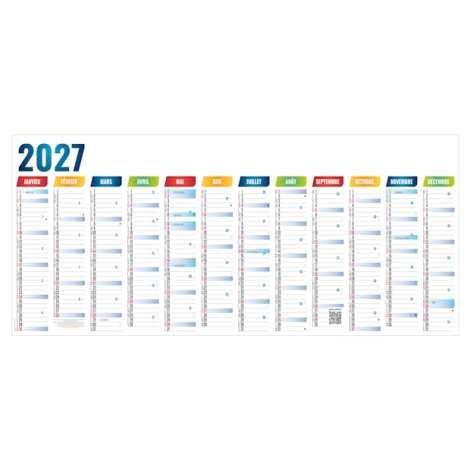 Calendrier géant effaçable publicitaire