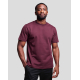 T-shirt homme publicitaire Aurele bordeaux en coton bio fabriqué en France, vue de face.