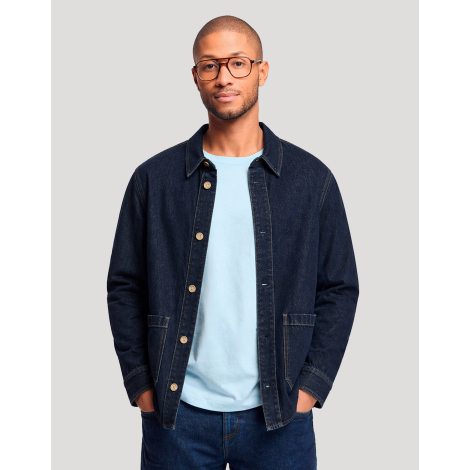 Surchemise unisexe denim personnalisable Made in France