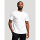T-shirt homme publicitaire Aurele blanc en coton bio fabriqué en France, vue de face