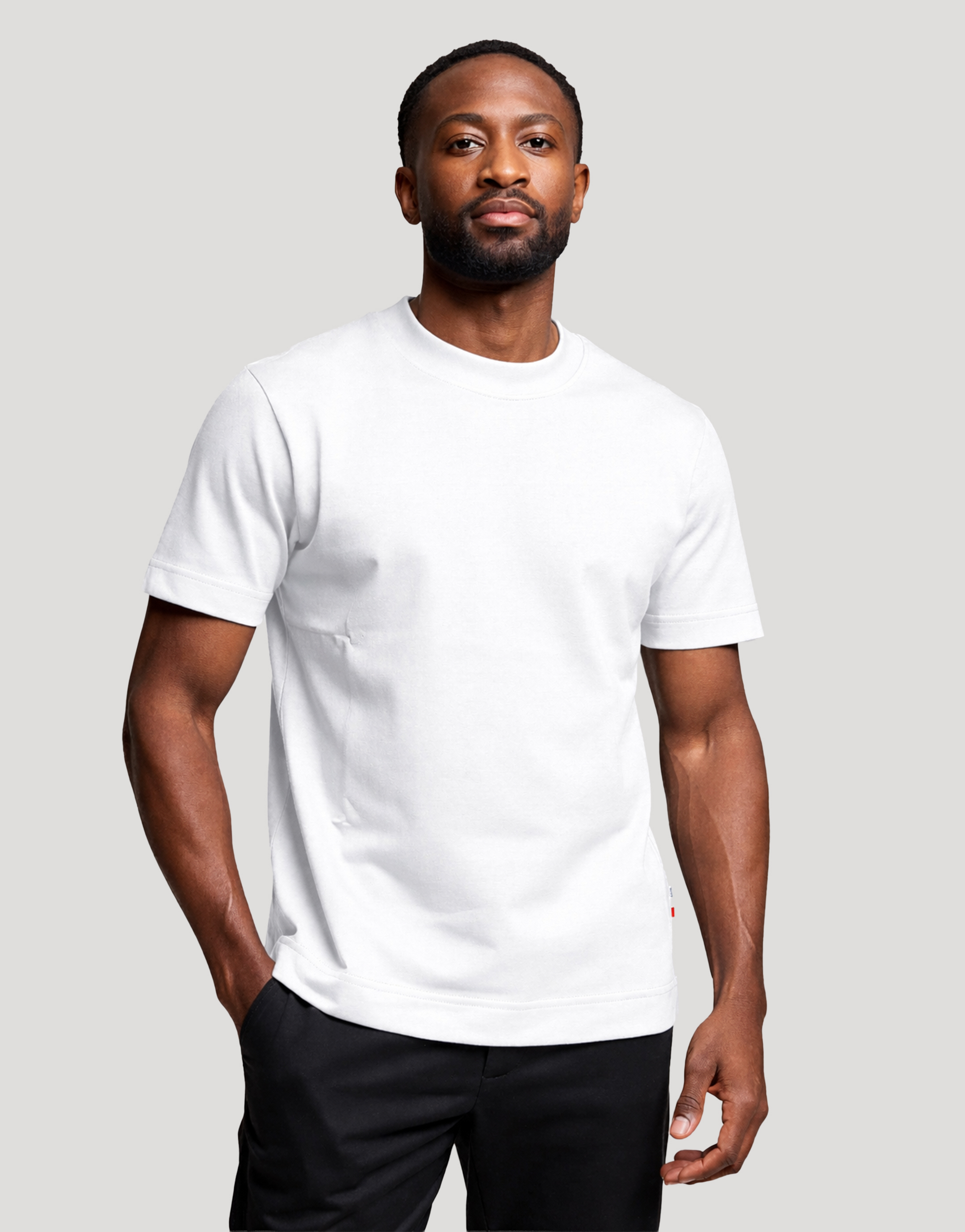 T-shirt homme coton publicitaire Aurele 220 g Blanc
