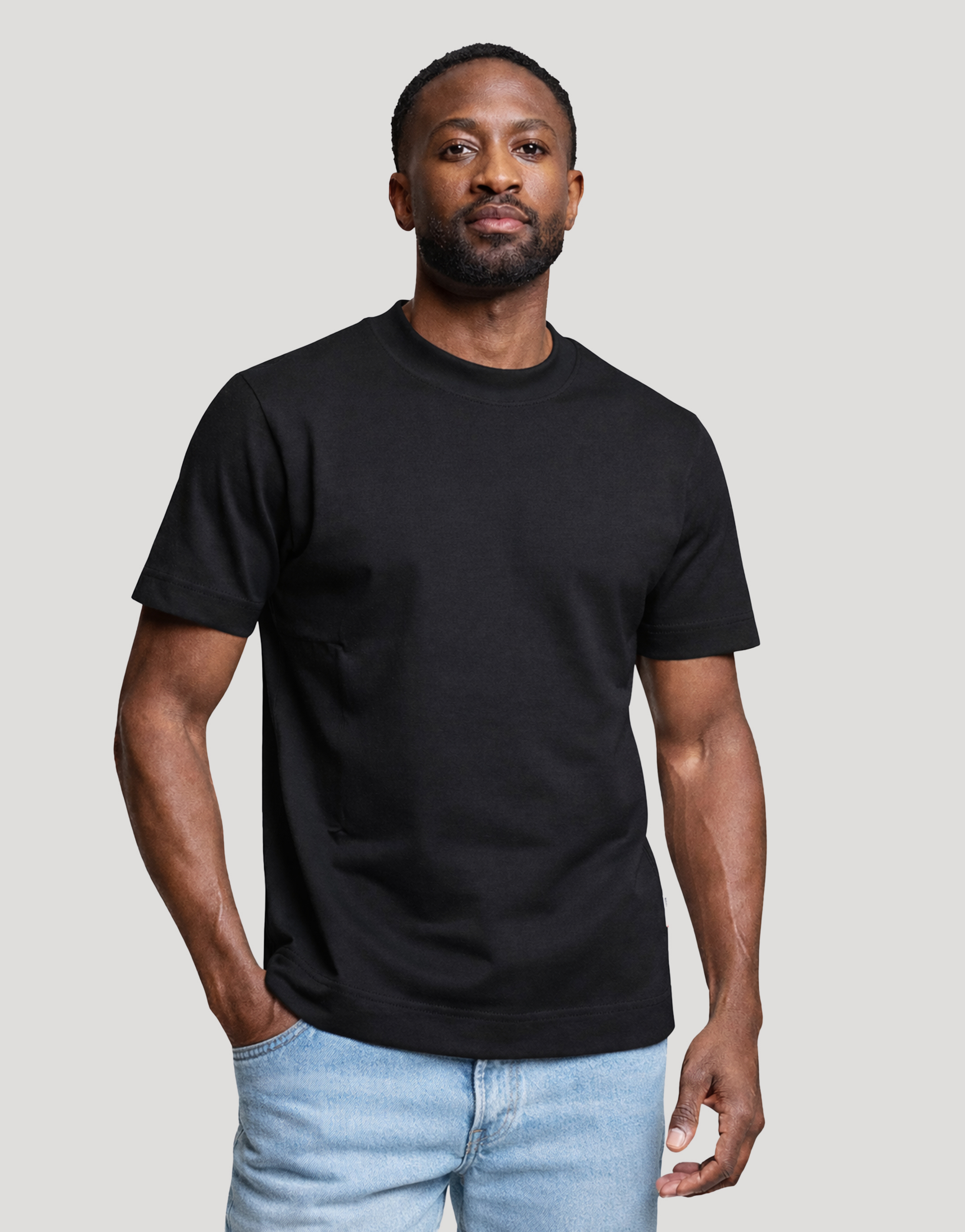 T-shirt homme coton publicitaire Aurele 220 g Noir