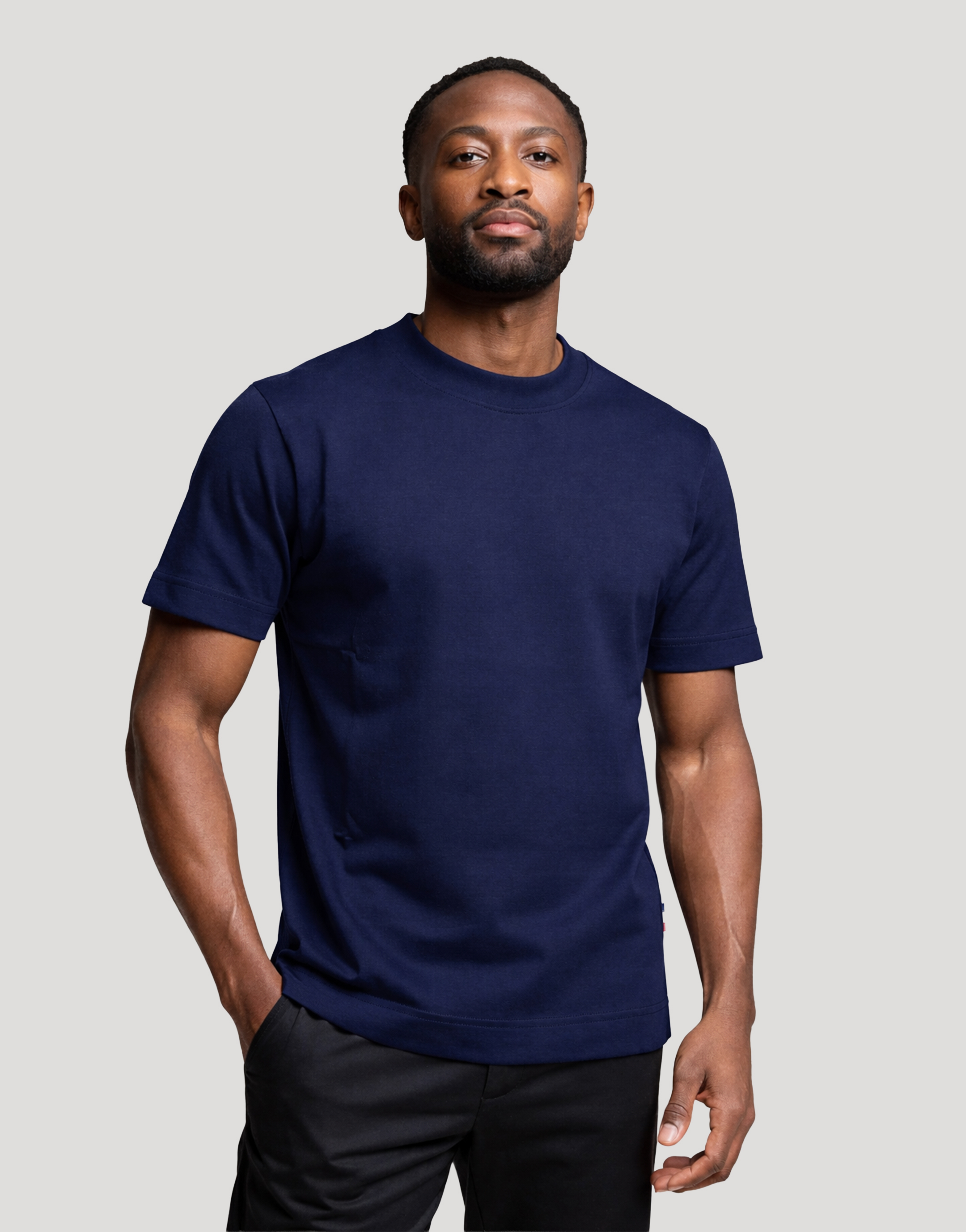 T-shirt homme coton publicitaire Aurele 220 g Marine