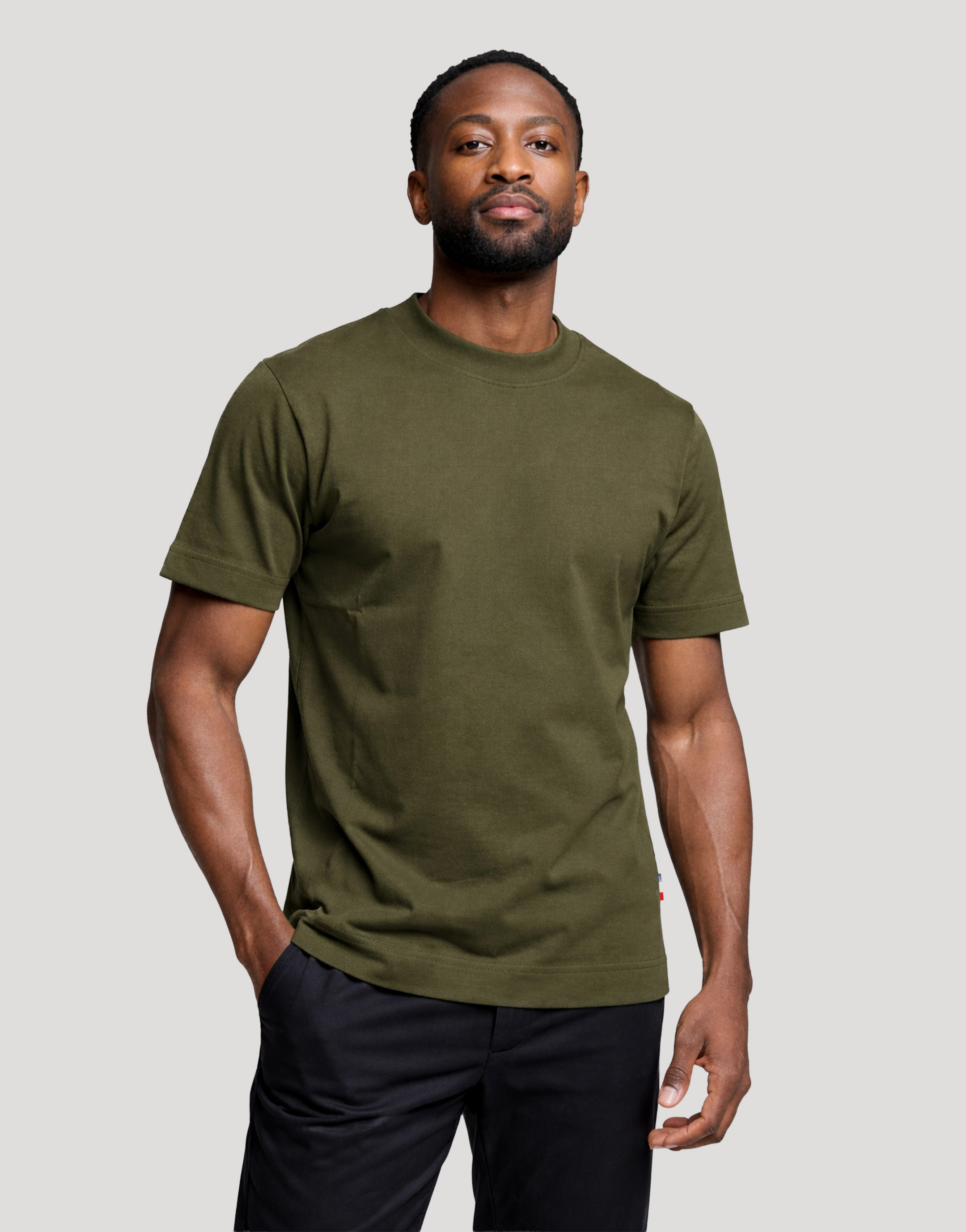 T-shirt homme coton publicitaire Aurele 220 g Kaki