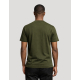 T-shirt homme publicitaire Aurele kaki en coton bio fabriqué en France, vue de dos