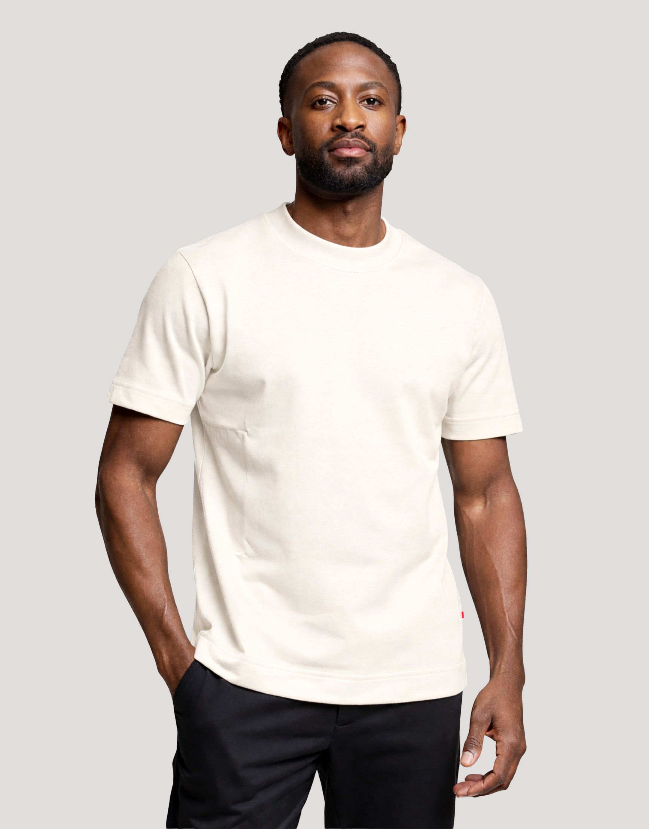 T-shirt homme coton publicitaire Aurele 220 g Ecru