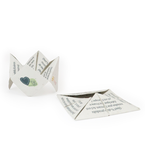 Cocotte en papier graines publicitaire personnalisable